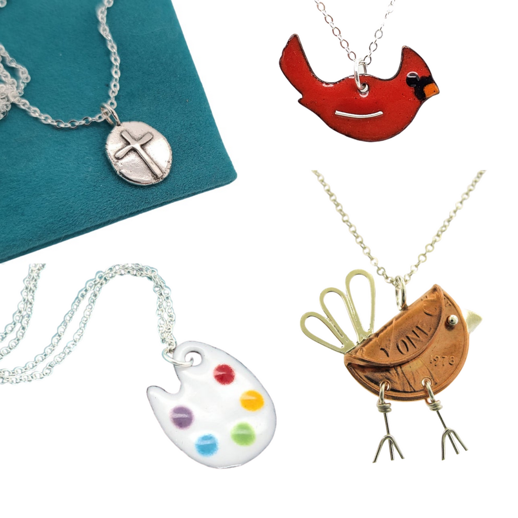 necklaces and pendants handmade by Kathryn Riechert