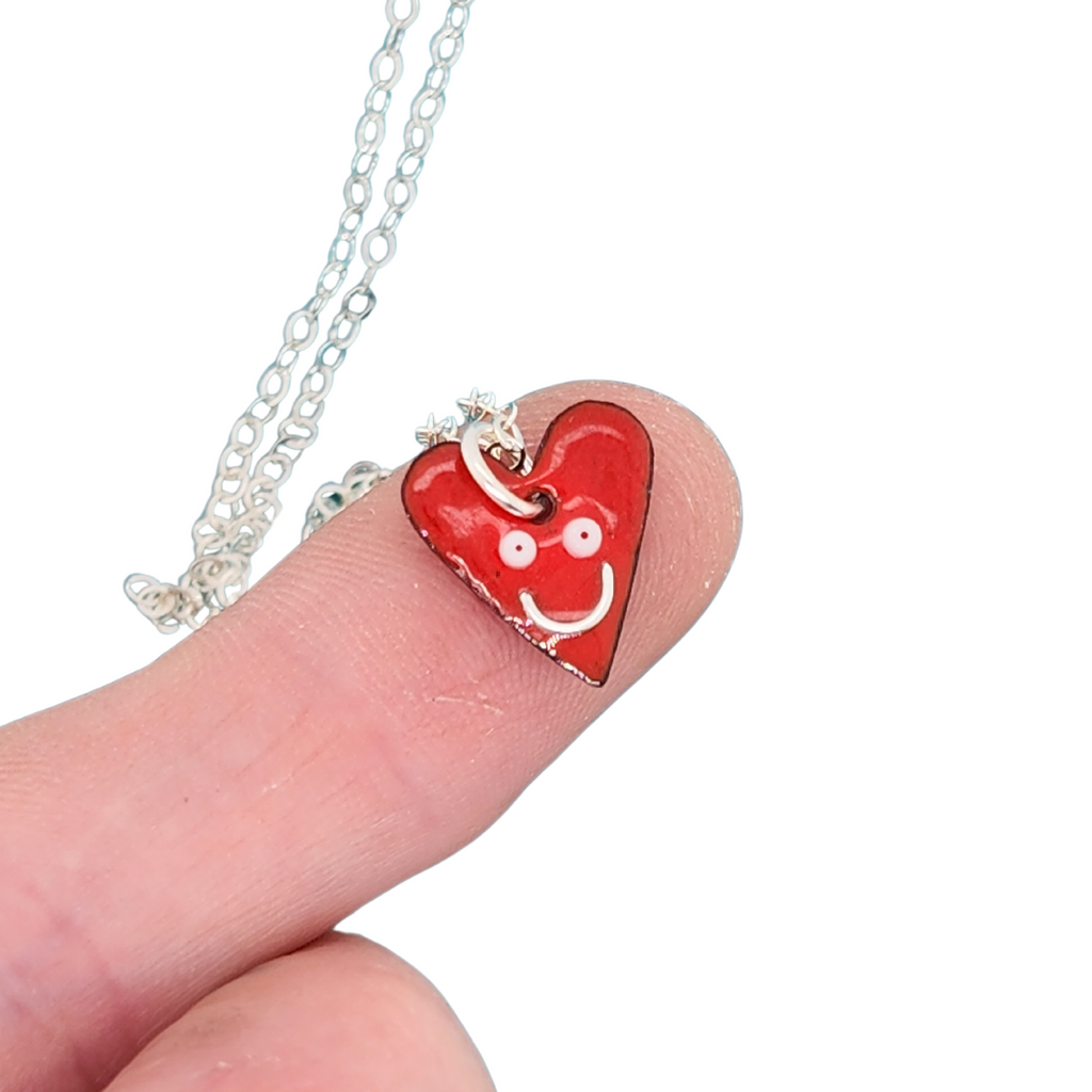 small red heart pendant