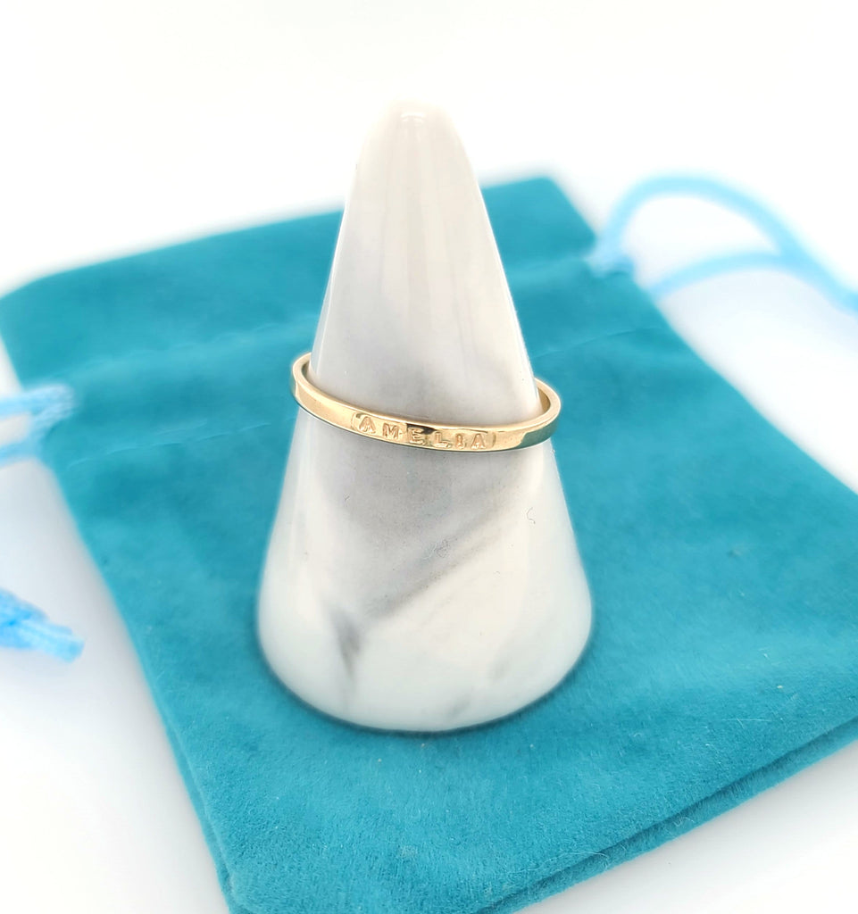 mothers ring made in solid gold