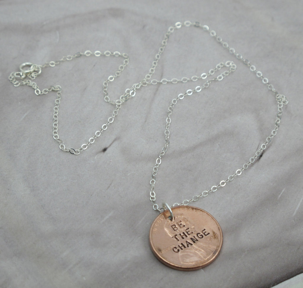 ghandi quote necklace