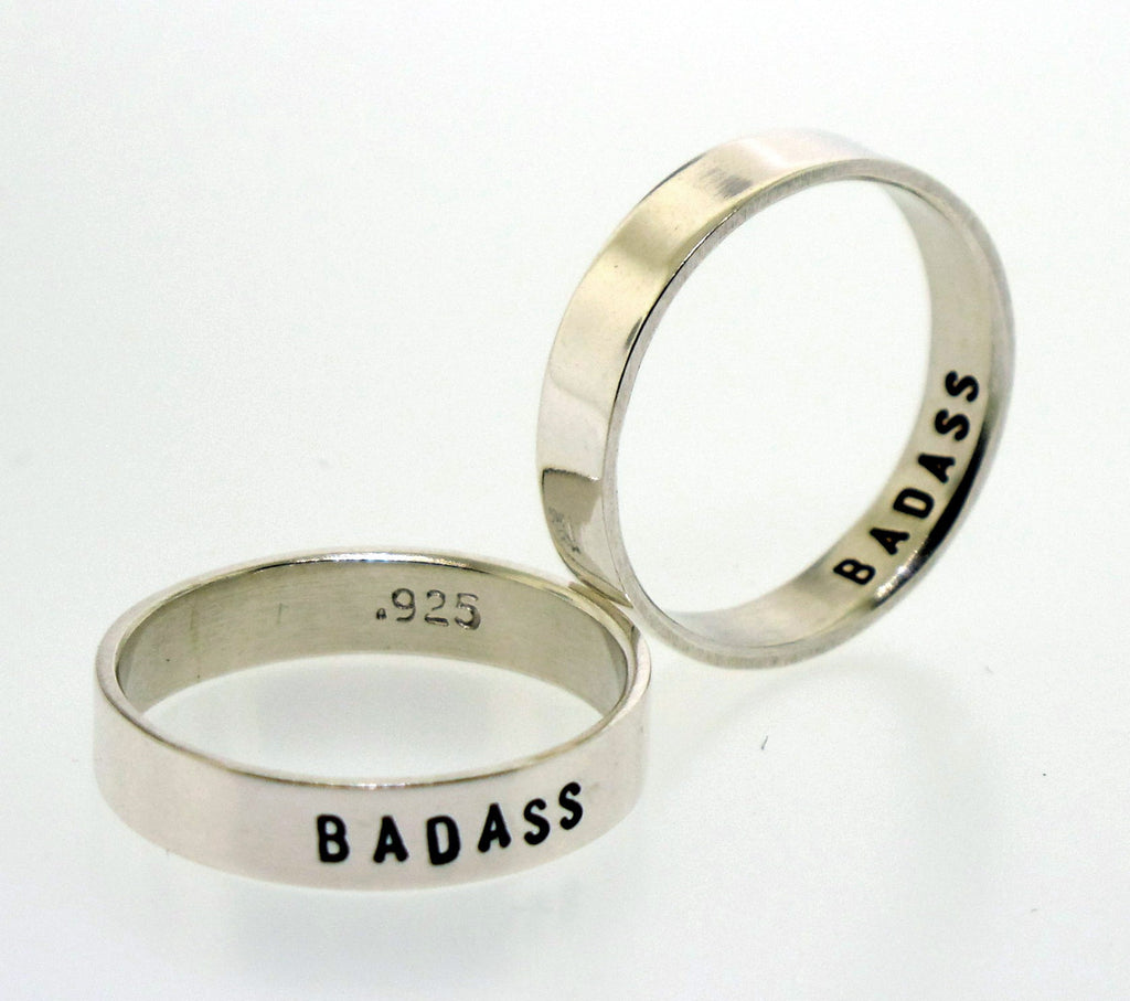 silver badass ring