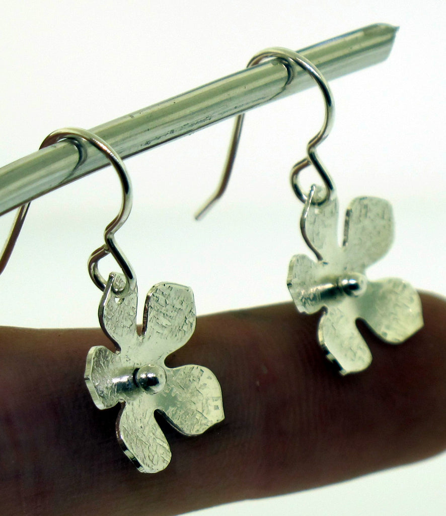 handmade flower earrings