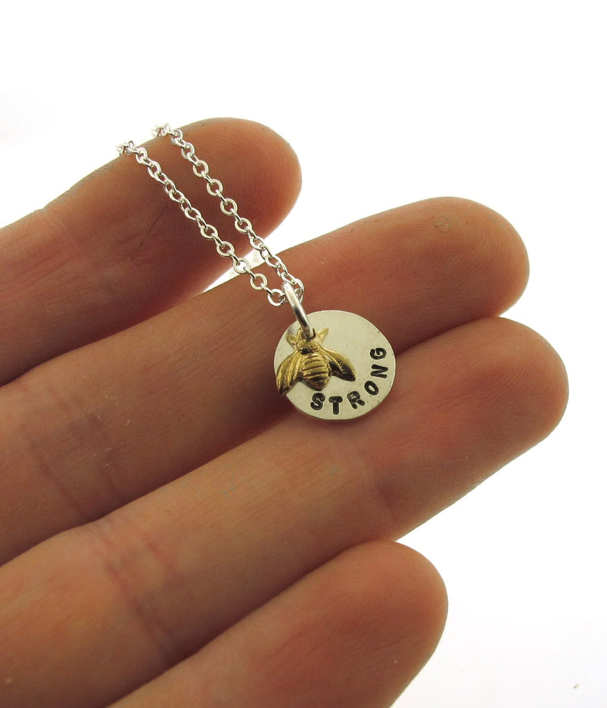 bee charm necklace