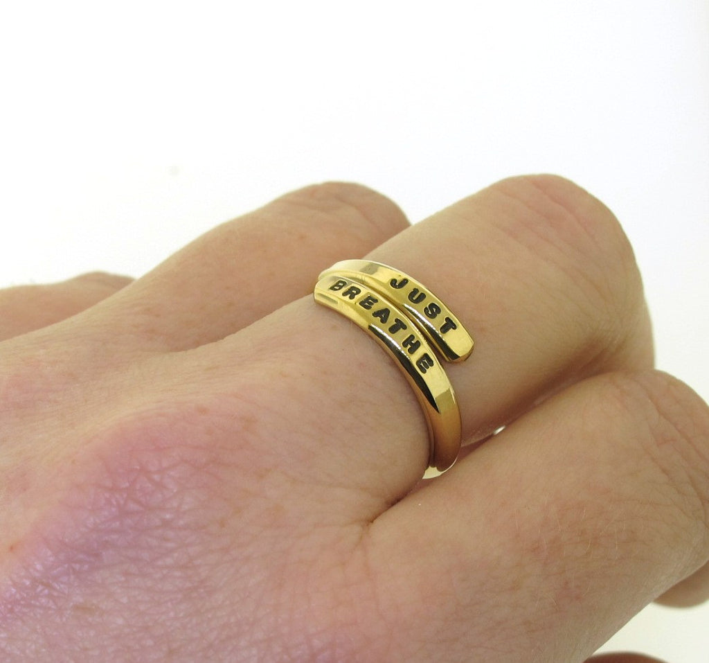 wrap ring, goldfilled gold-filled 