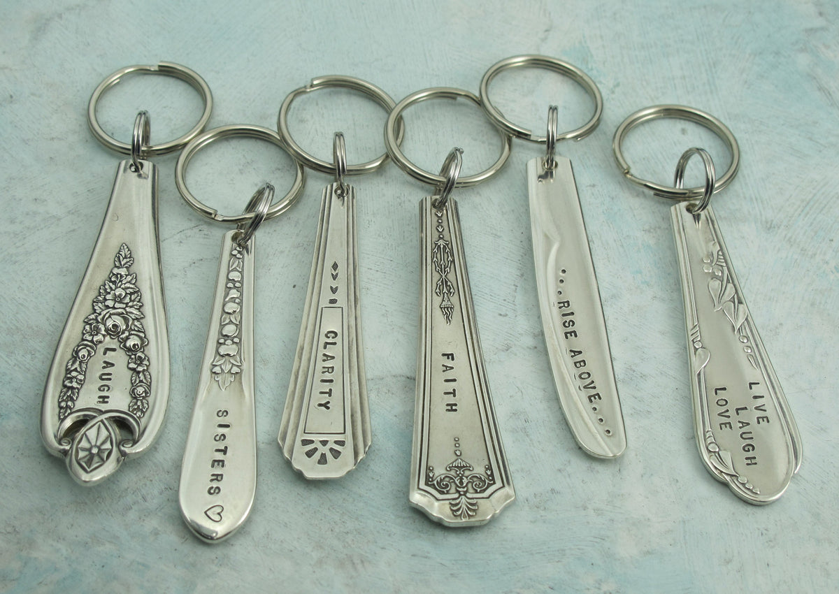 Handmade Keychain made from vintage silverware – KathrynRiechert