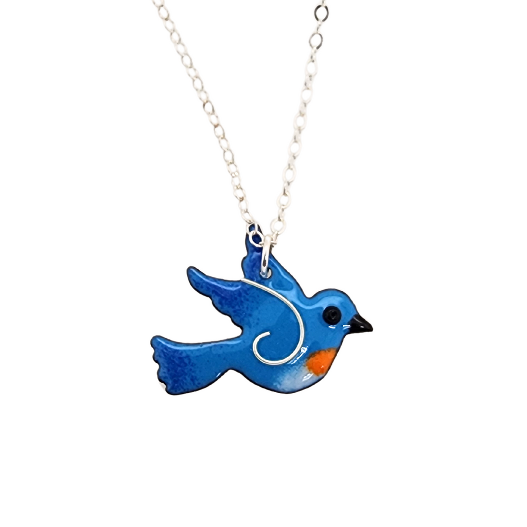 Bluebird of 2025 happiness necklace
