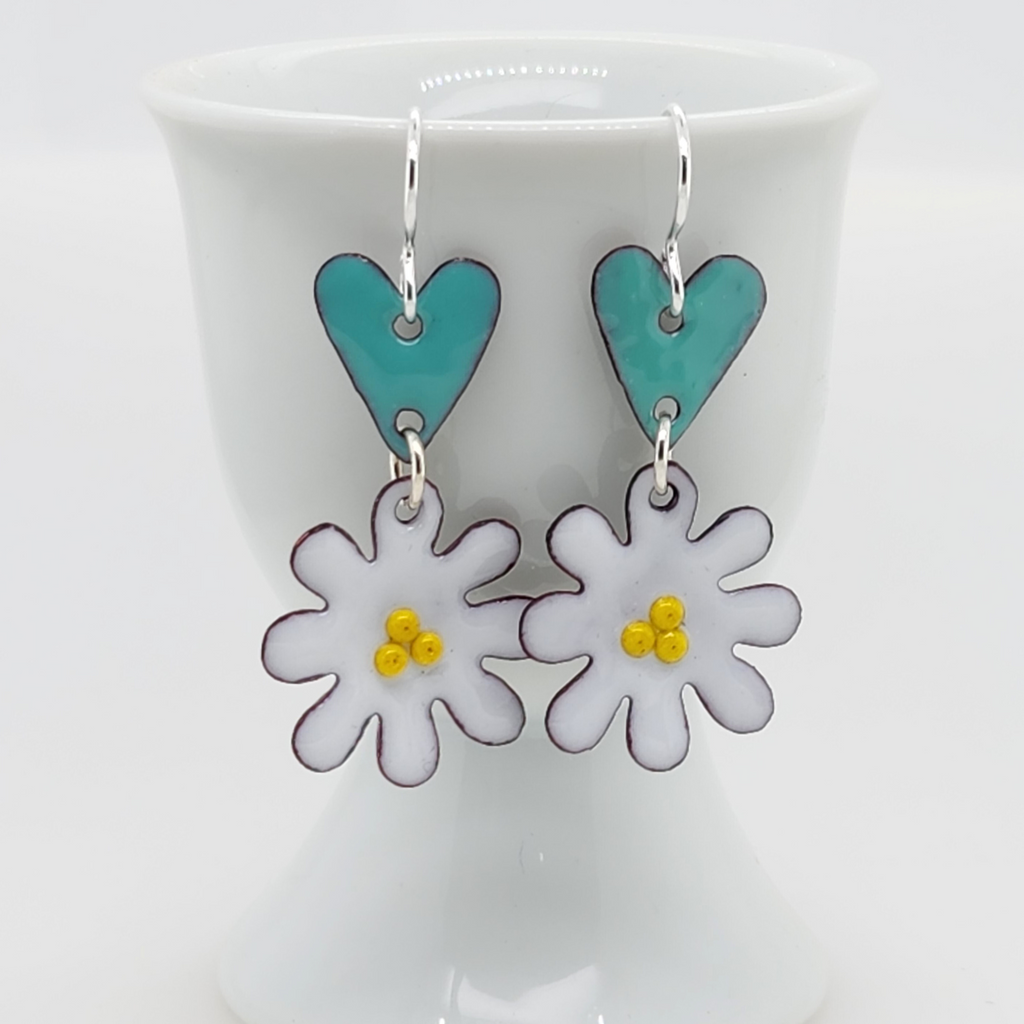 whimsical flower earrings designed to make you smile