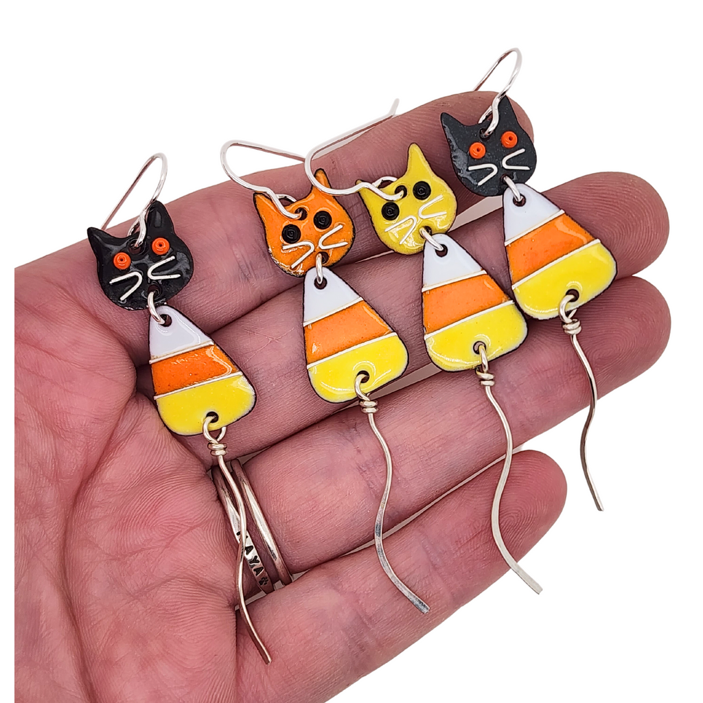 holiday earrings for cat lovers