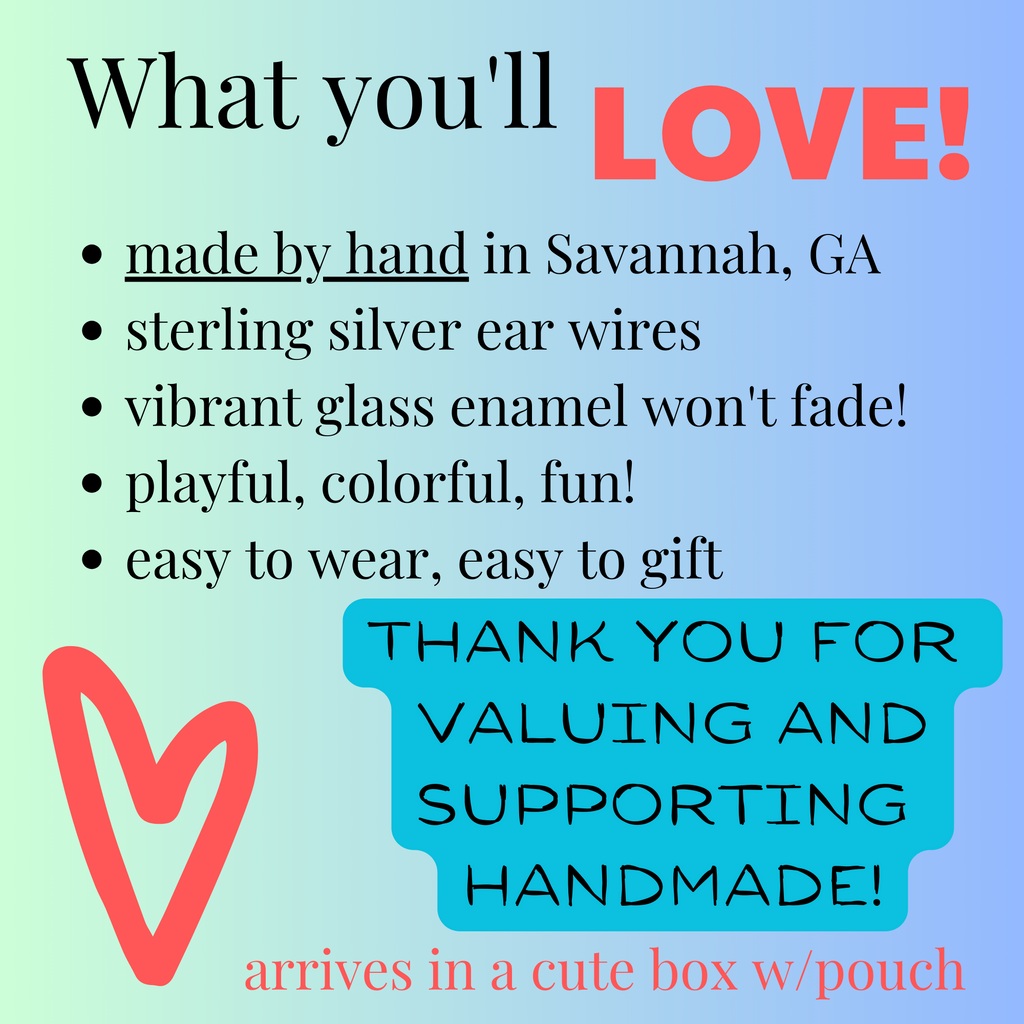 reasons you will love these enamel cat earrings