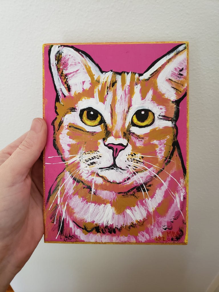 fat cat art, kitten, cat lover