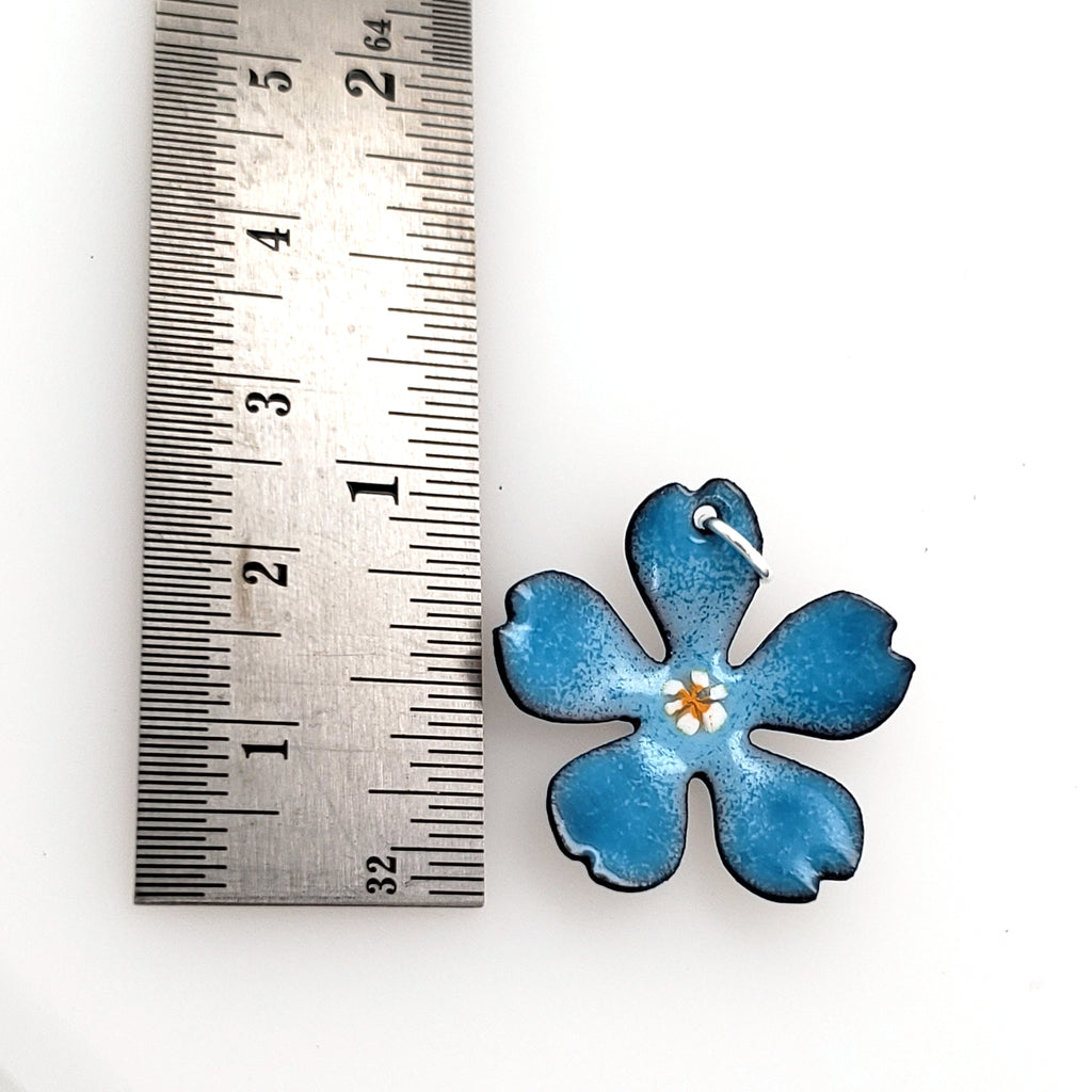 blue flower necklace by Kathryn Riechert
