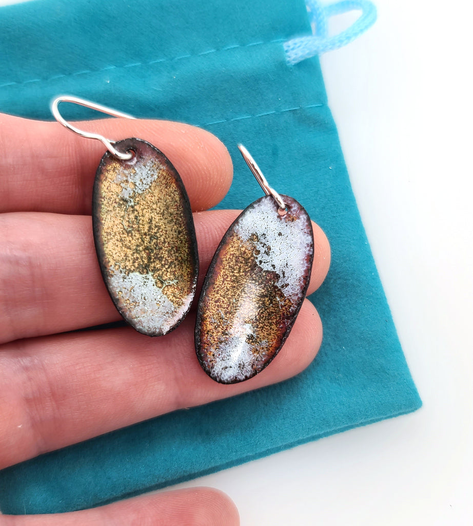 oval earrings by Kathryn Riechert