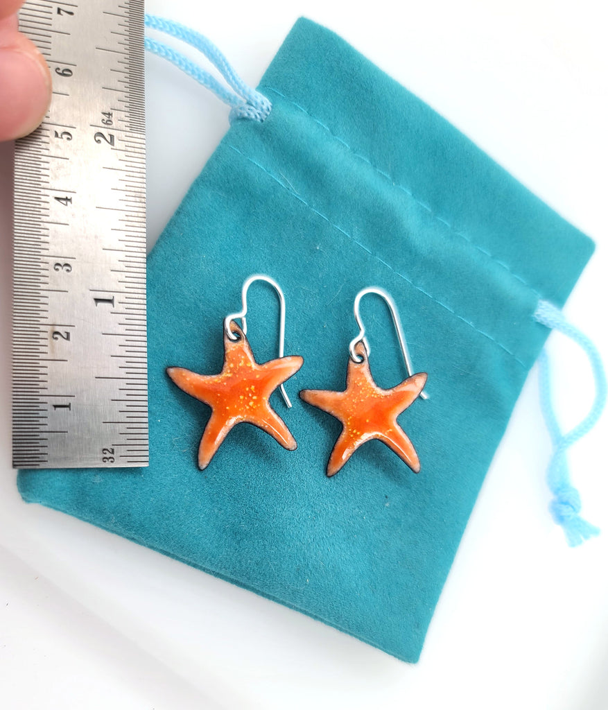 bright orange starfish jewelry
