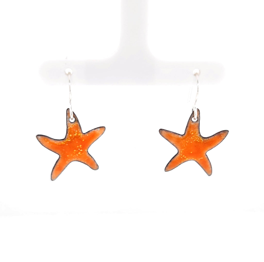 handmade starfish earrings by Kathryn Riechert