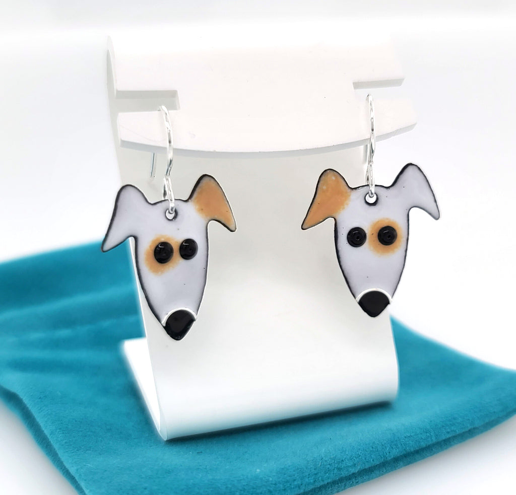 spotted dog earrings