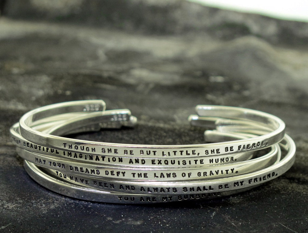 silver bracelets for stacking