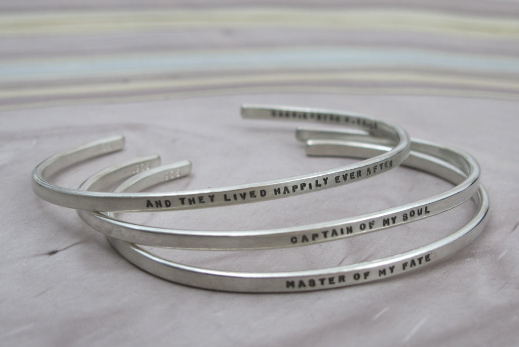 personalized bracelets hand stamped bracelet