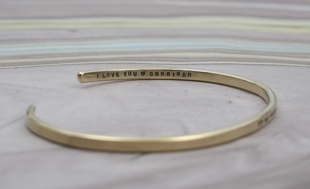 brass cuff bracelet by Kathryn Riechert