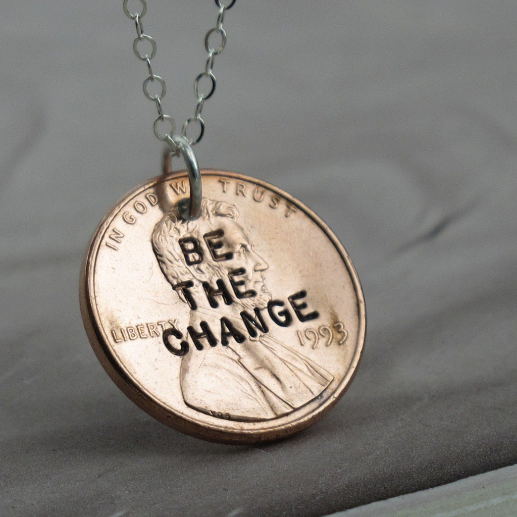 be the change penny necklace