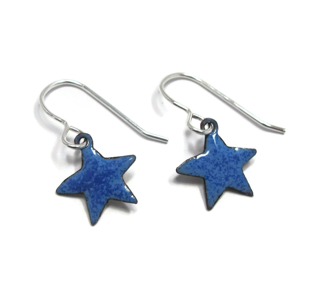 blue star earrings