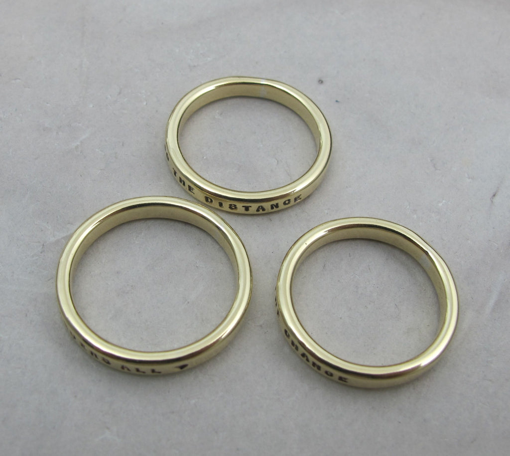 handmade brass rings