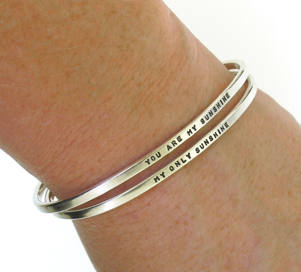 bracelets for stacking, silver cuff bracelet set