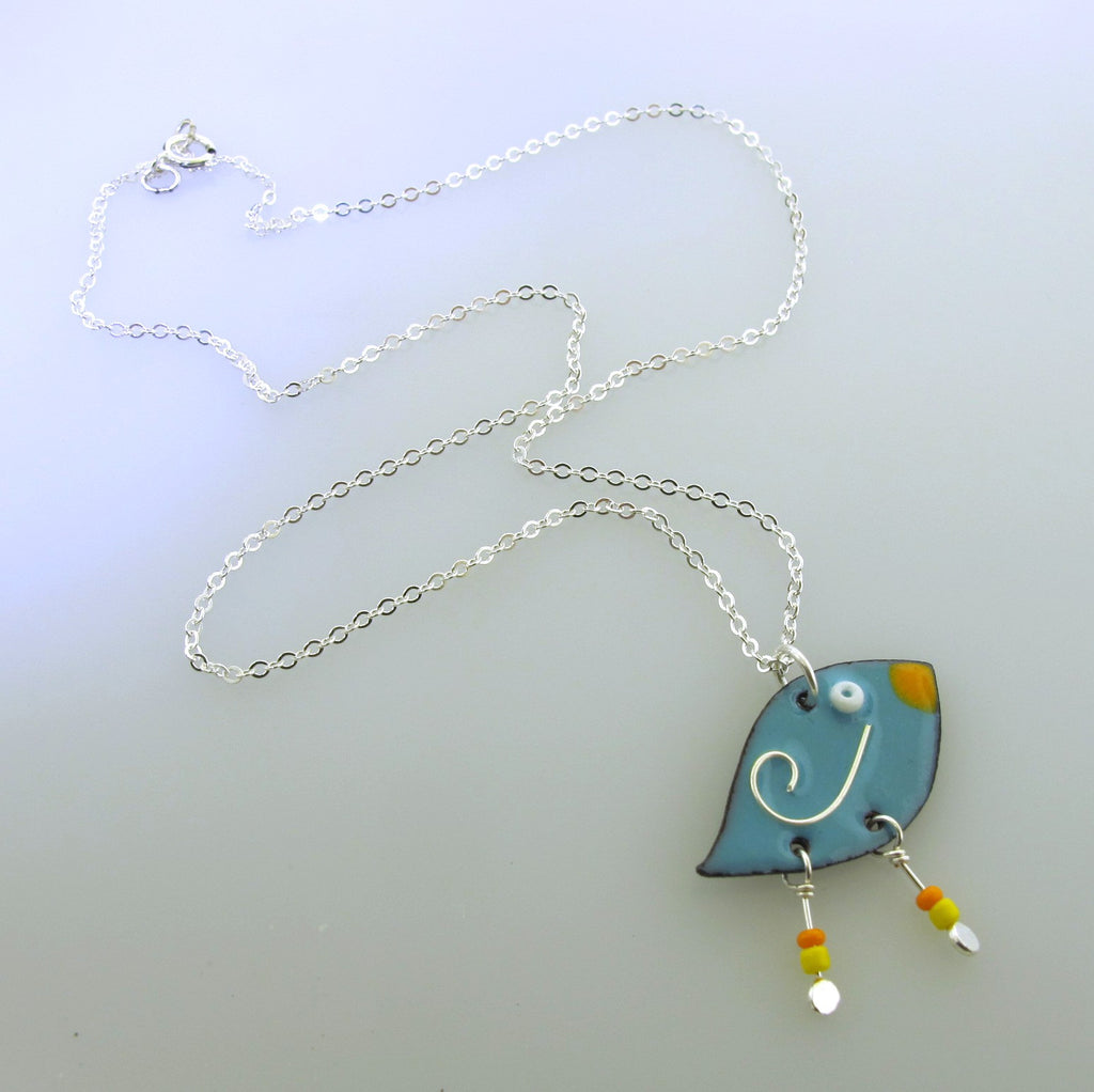 whimsical bird charm necklace for girls