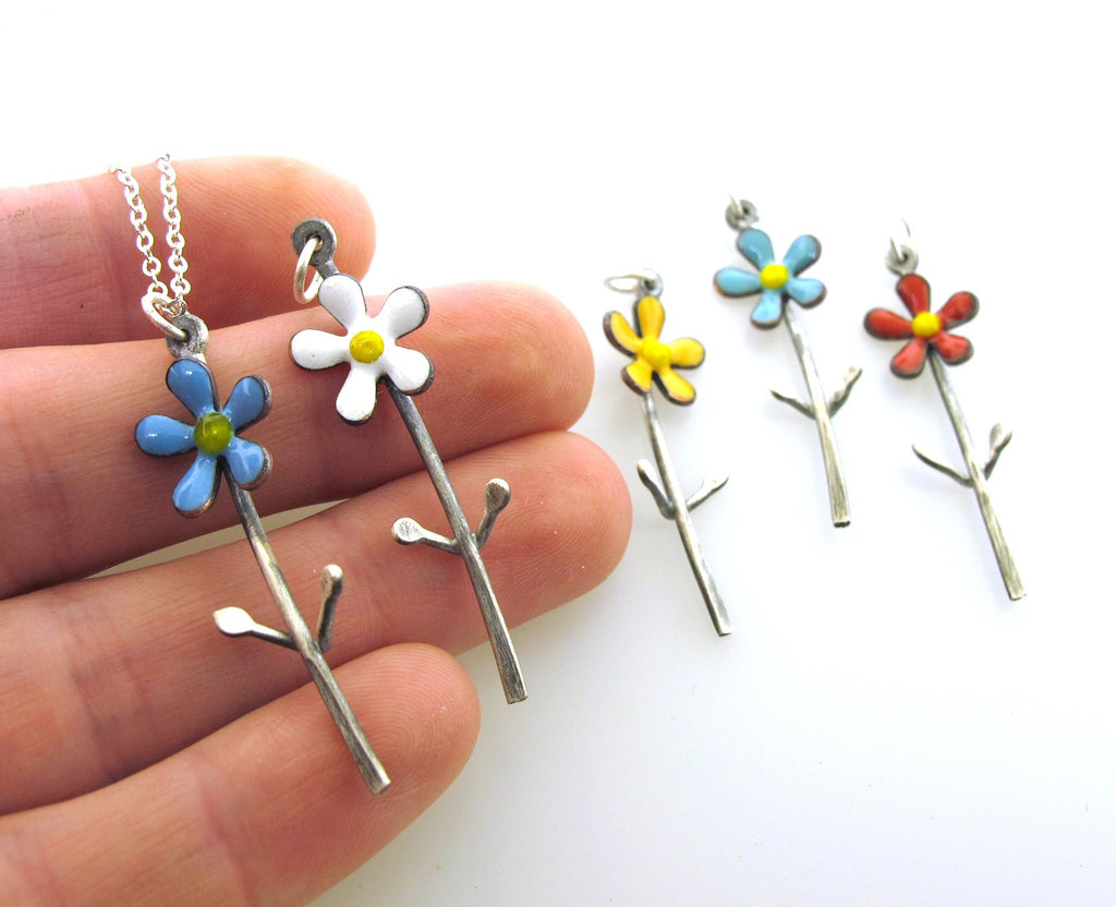 flower girl necklace, gifts for girls