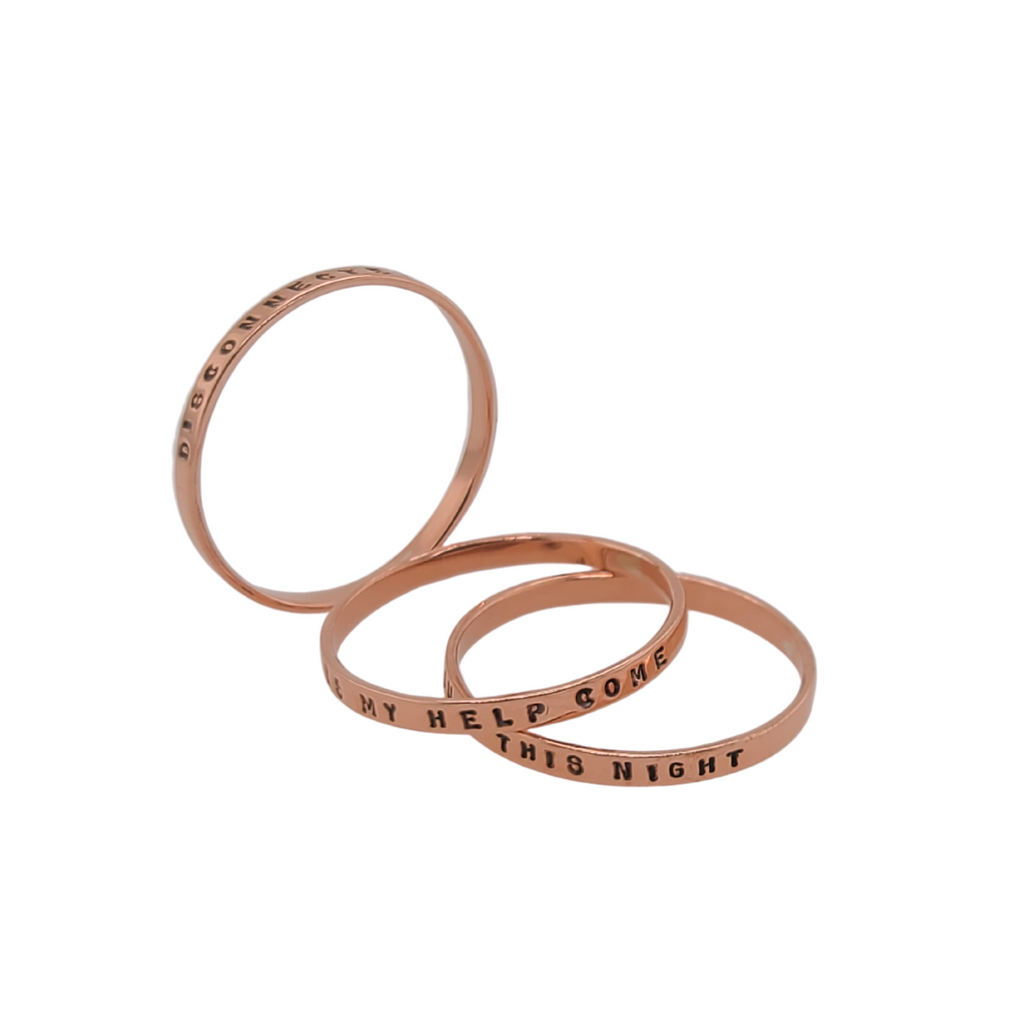 handmade copper rings