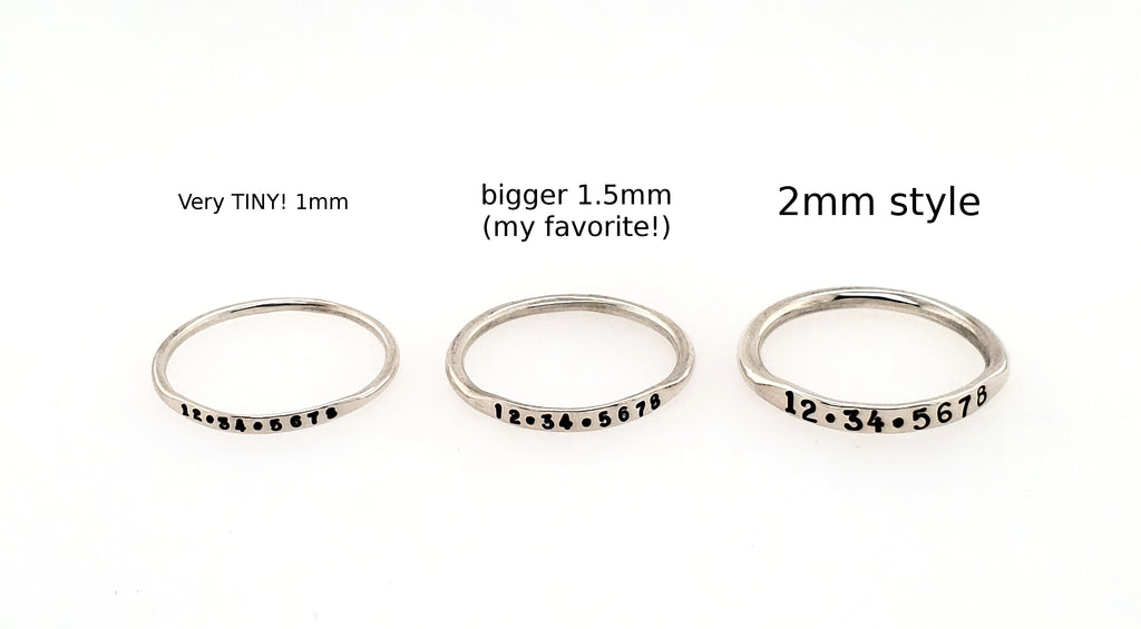 small rings for stacking